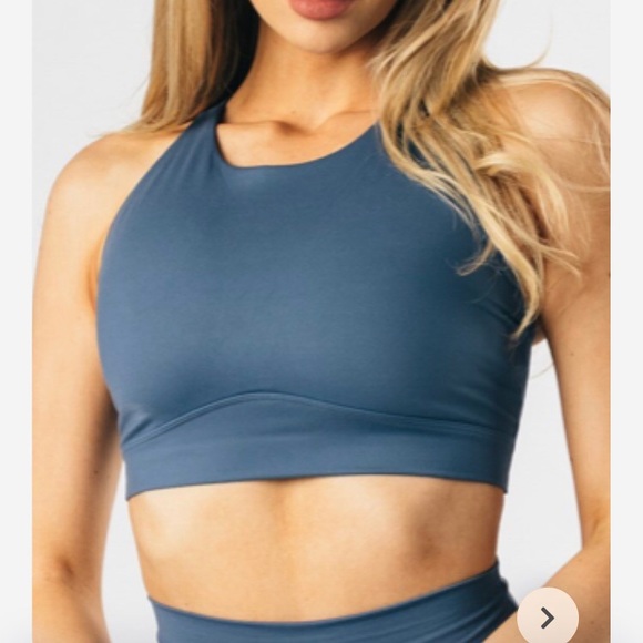 Alphalete Alphalux Supreme Bra Blue Horizon SMALL - Picture 1 of 2